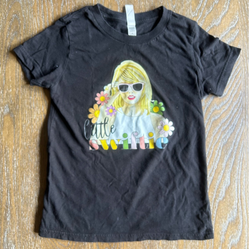 Little Swiftie Black Tee